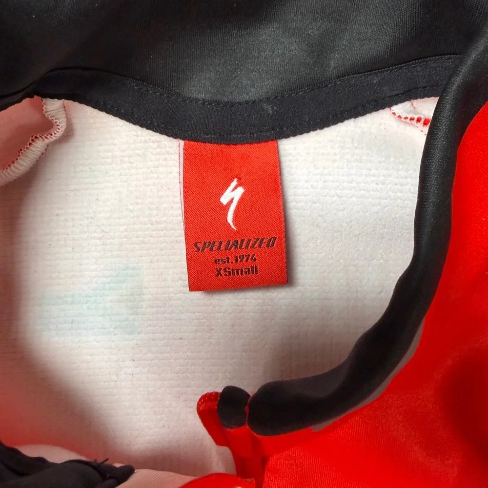 Specialized Racing‎ Cycling Vest Red White Burry Stander Windtex Mens XS